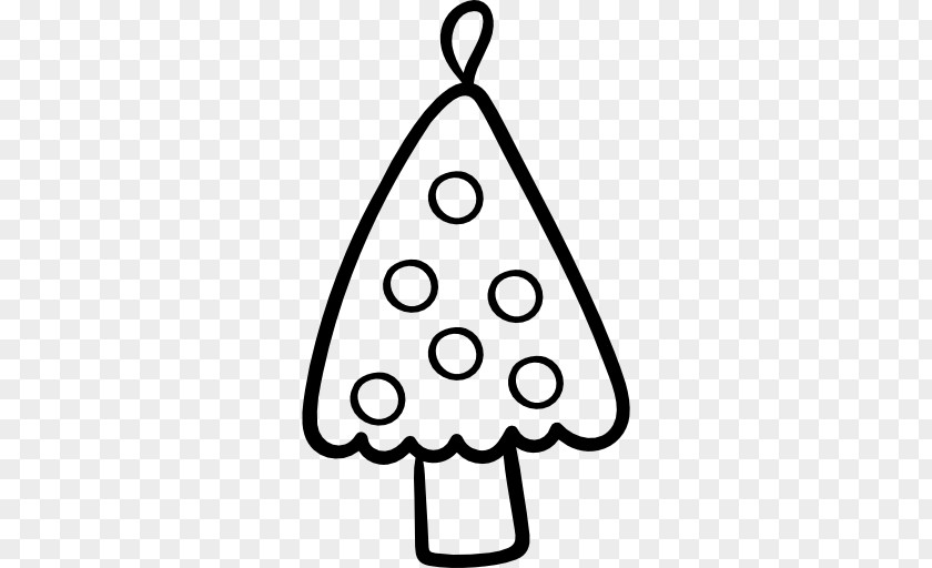 Hand Drawn Christmas Line White Triangle Clip Art PNG