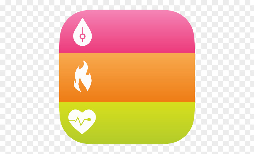 HealthBook Pink Yellow PNG