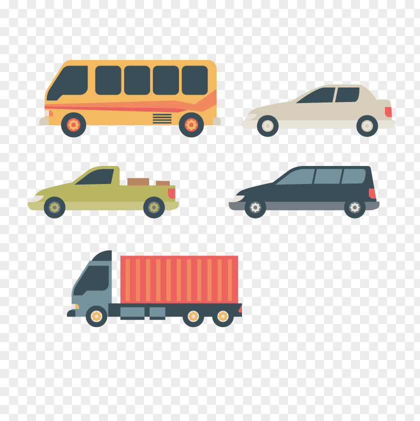 Vector Kinds Of Vehicles Rapid Transit Public Transport Euclidean Icon PNG