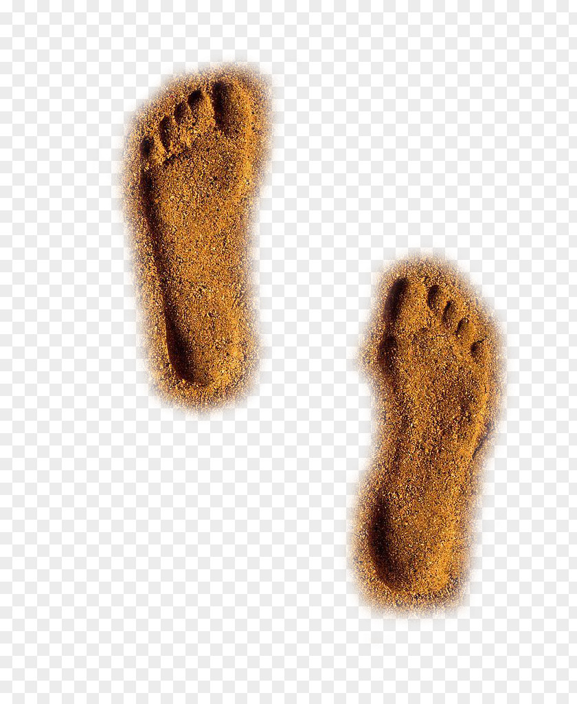 A Pair Of Beach Footprints Sand Gratis PNG