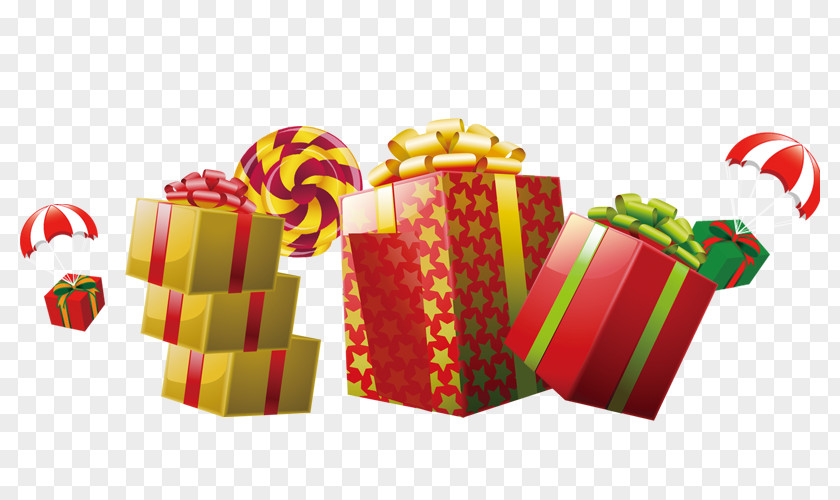 Gift Boxes Heap PNG