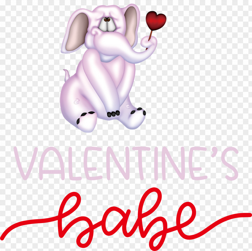 Valentines Babe Day Quote PNG