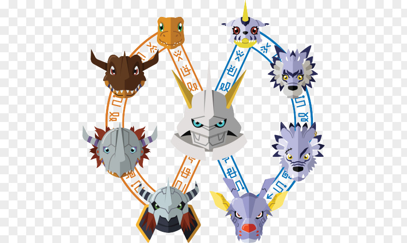 Digimon Agumon Gabumon Gomamon Omnimon Gatomon PNG