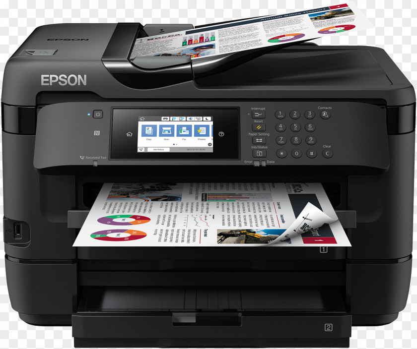 Printer Epson WorkForce 7720 Multi-function Inkjet Printing Duplex PNG