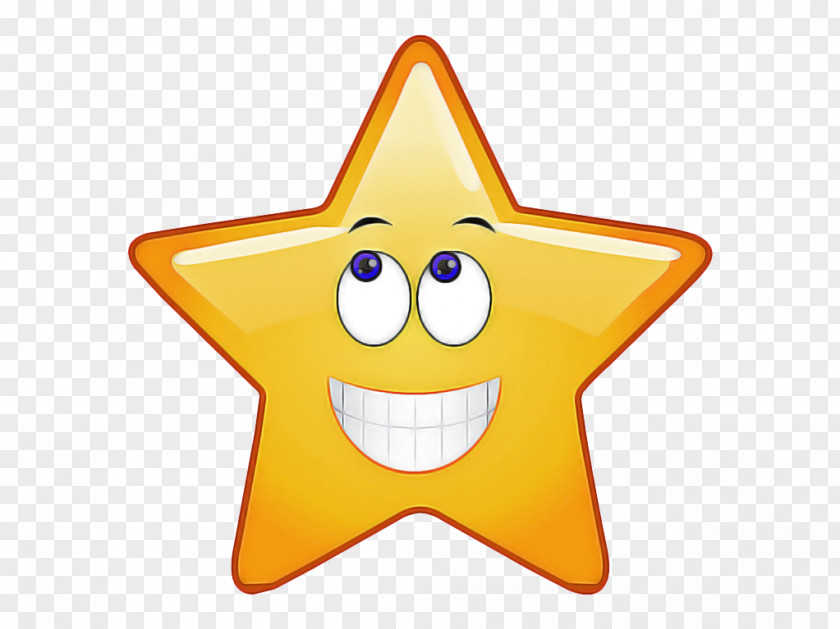 Smile Cartoon Star Emoji PNG