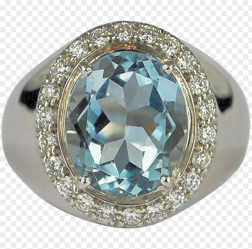 Aquamarine Diamond Ring Sapphire Body Jewellery PNG