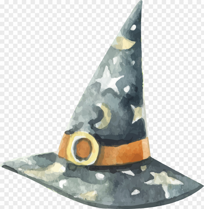 Black Witch Hat Witchcraft Boszorkxe1ny Watercolor Painting PNG