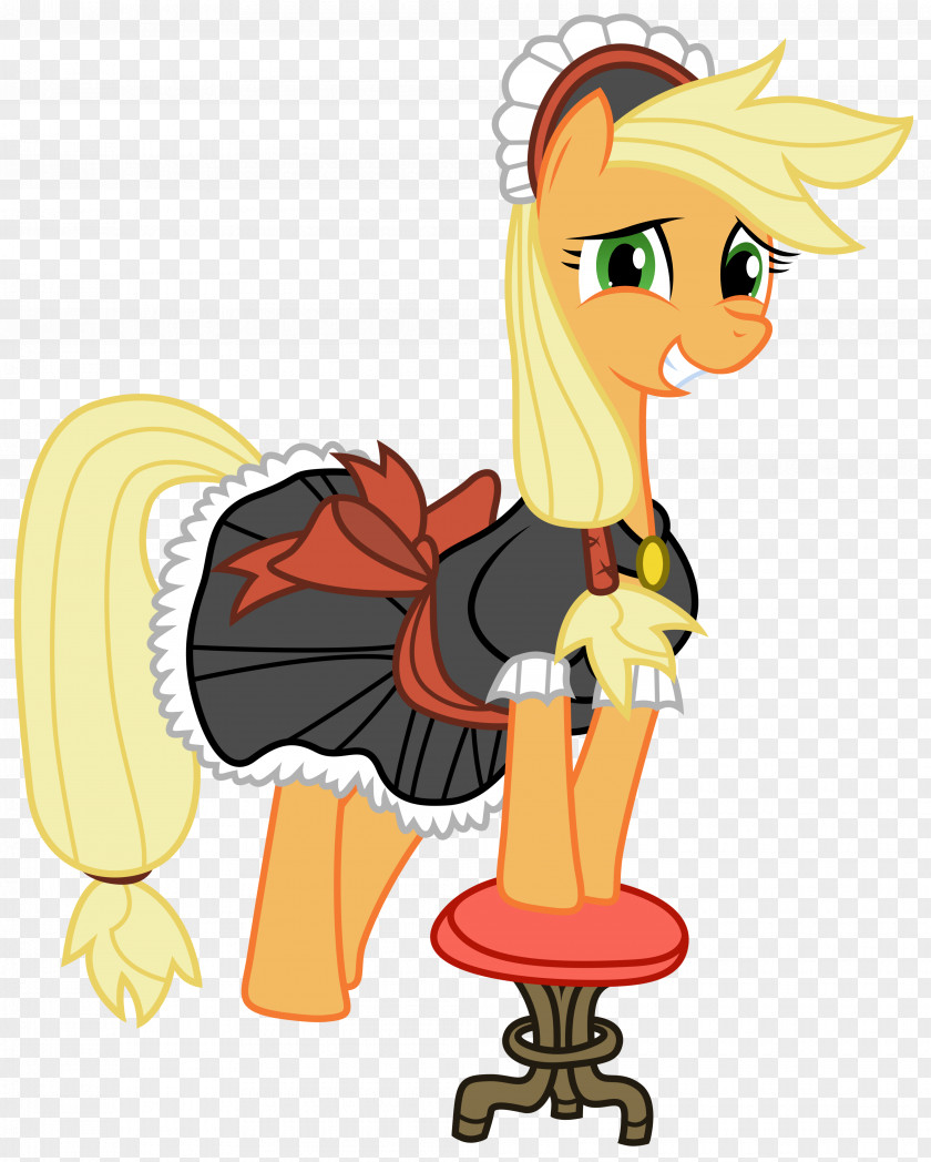 Buffy My Little Pony Applejack French Maid PNG