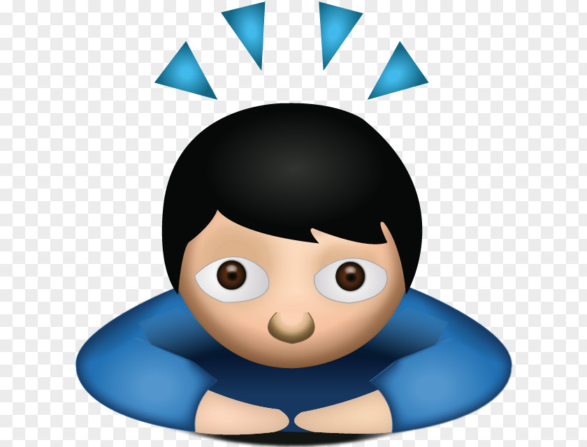Emoji Bowing Sticker Symbol Respect PNG