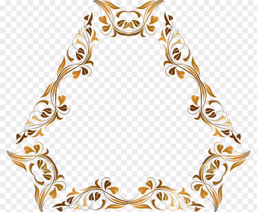 Gold Drawing The Head And Hands Picture Frames Clip Art PNG