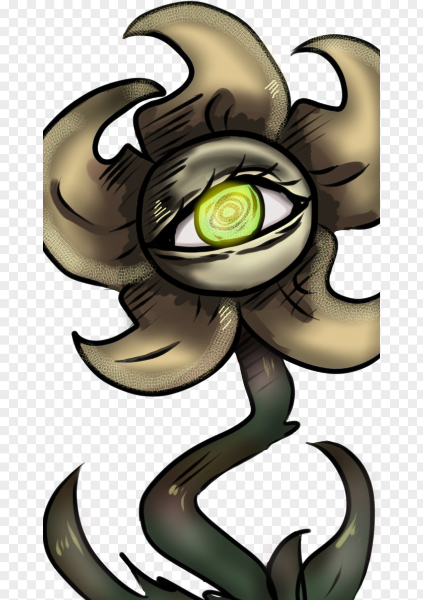 Horror Flowey Undertale Drawing PNG