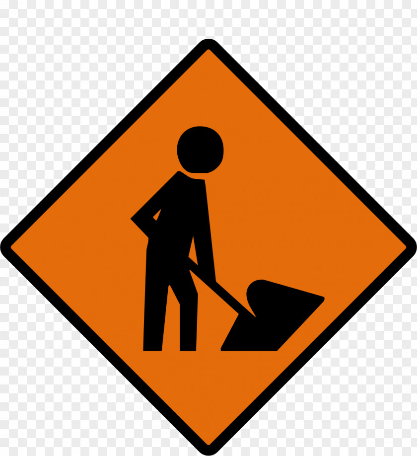 B Roadworks Traffic Sign Architectural Engineering Construction Site Safety PNG