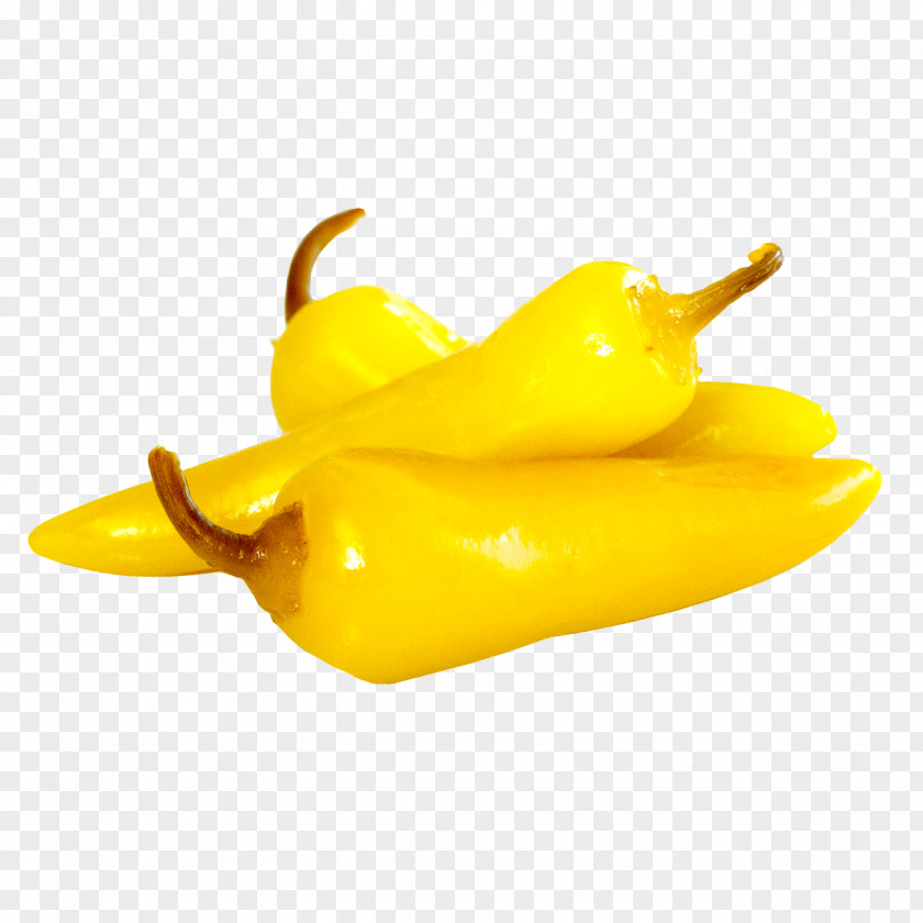 Banana Slices Pepper Bell Hungarian Wax Chili Yellow PNG