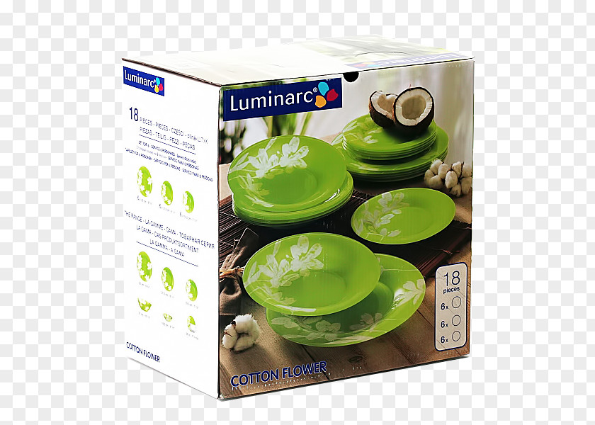 Plate Tableware Luminarc Service Glass PNG