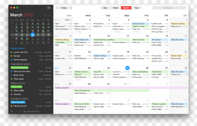 Schedule MacOS Calendar Apple PNG