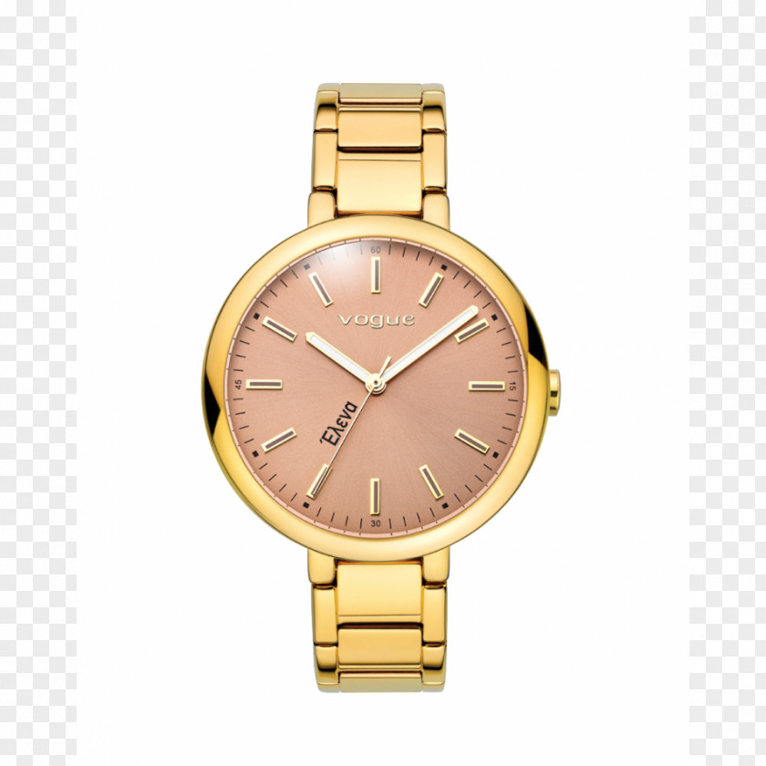 Watch Stainless Steel Gold Vogue PNG