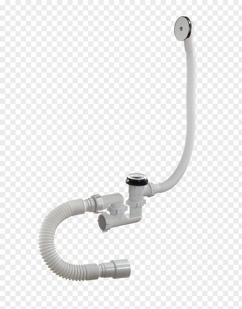 Bathtub Siphon Pipe Plastic Plumbing Fixtures PNG