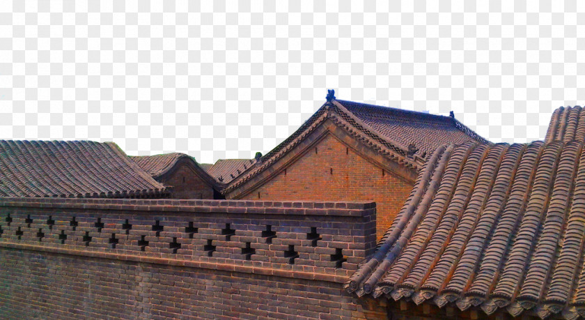 Chinese Style Red Brick Building Antiquity China Architecture Facade PNG