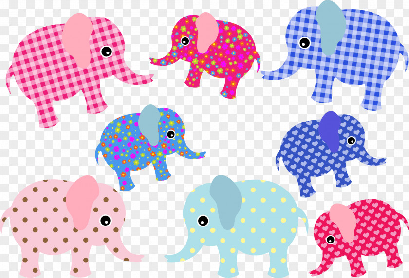 Elephants African Elephant Color Clip Art PNG