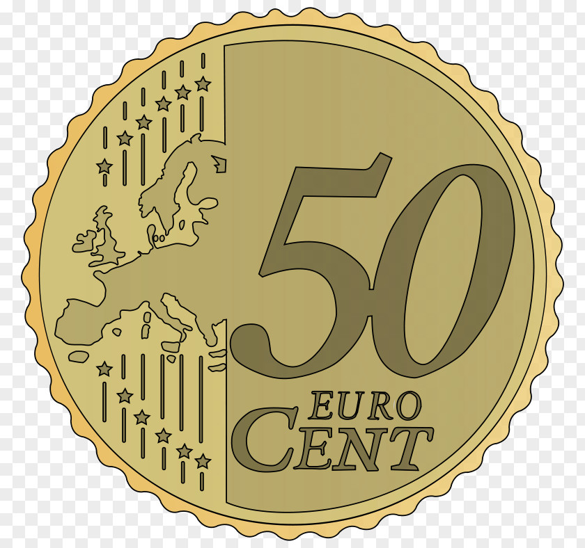 Euro 20 Cent Coin 1 Note 10 PNG