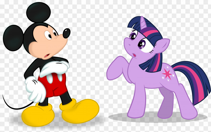 Mickey Mouse Little Cartoon Twilight Sparkle Pinkie Pie Rainbow Dash Clip Art PNG