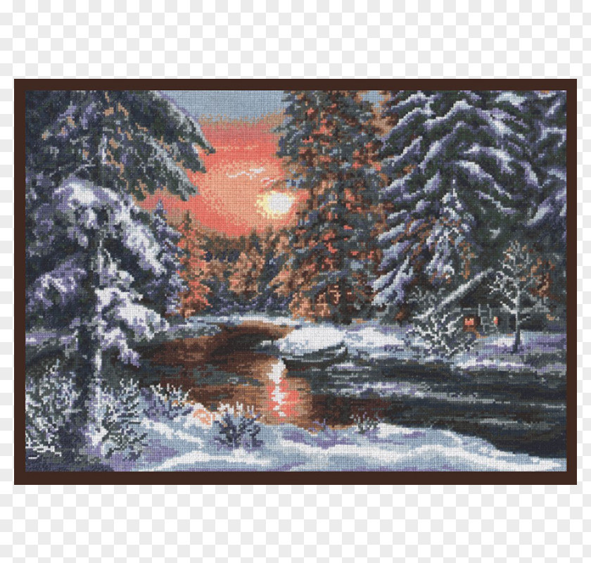 Painting Embroidery Cross-stitch Aida Cloth Bead PNG