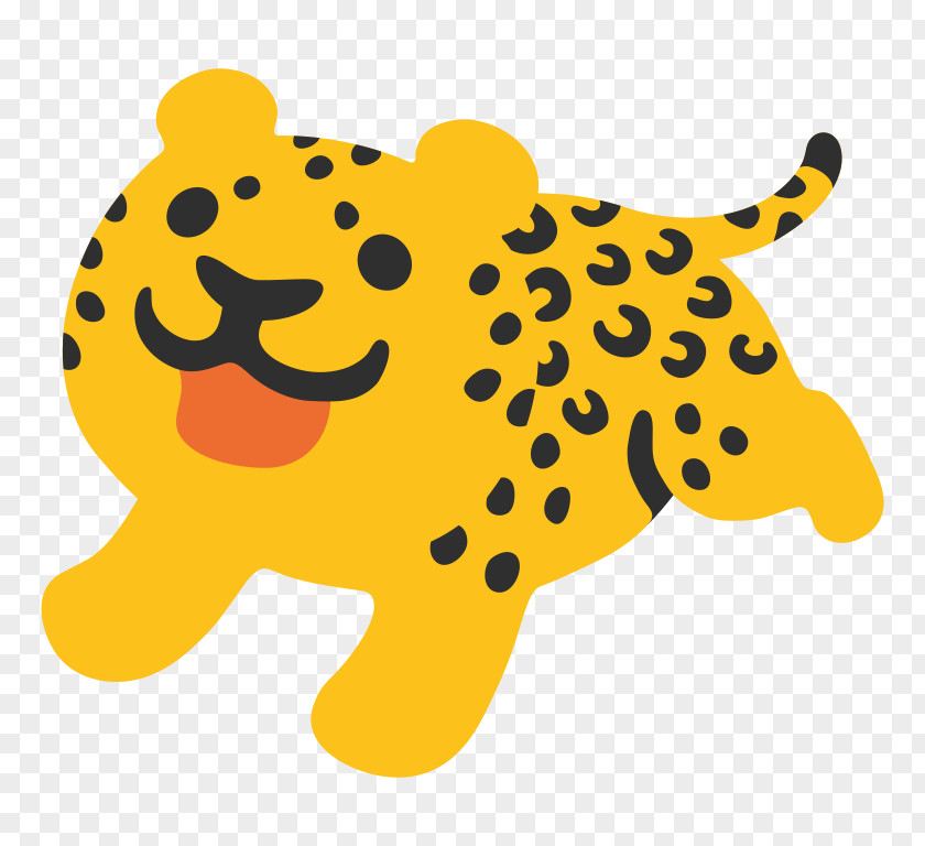 Leopard Emoji SMS Mobile Phones Sticker PNG