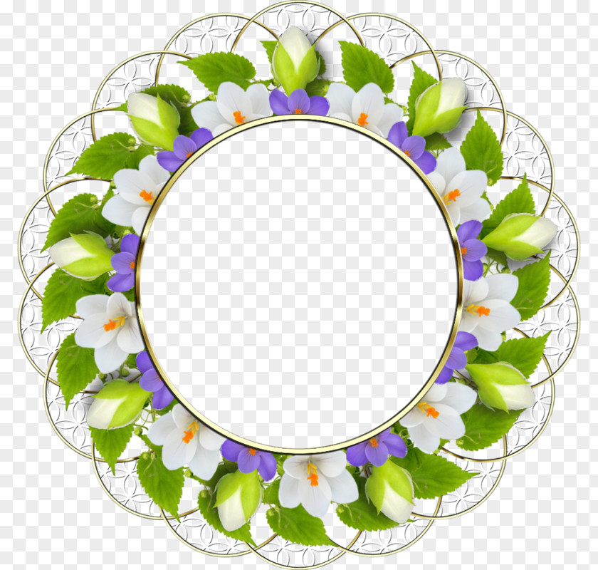 Molding Picture Frames Floral Design Pin PNG
