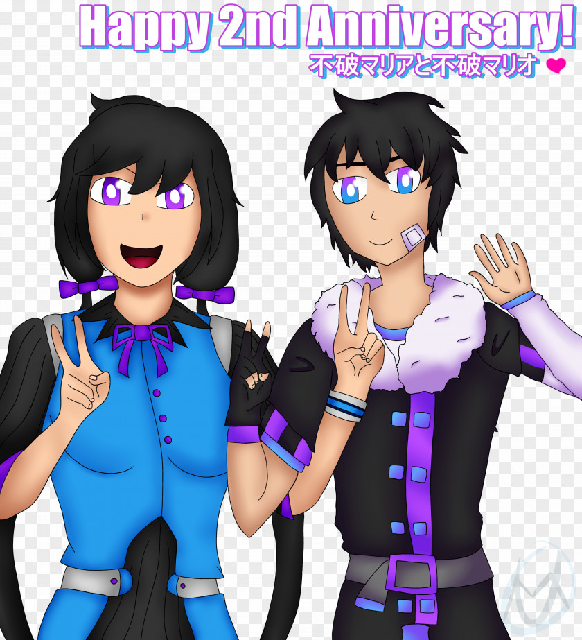 Purple Black Hair Homo Sapiens Friendship Cartoon PNG