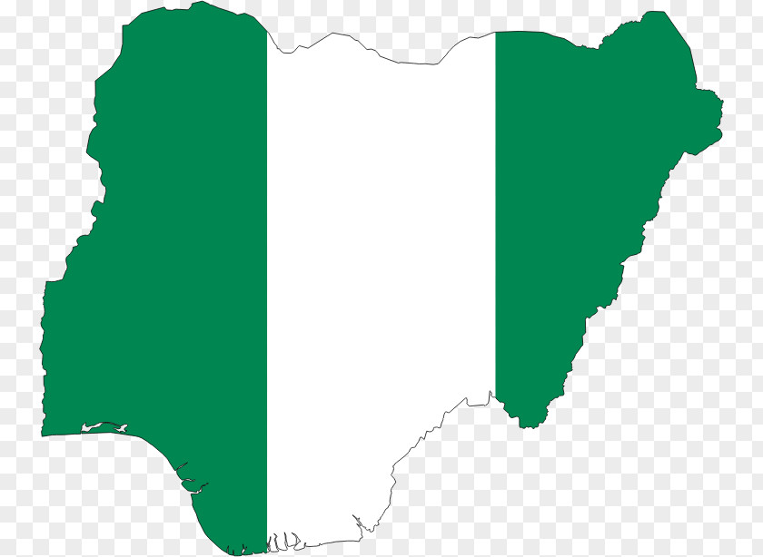 Storke Outline Flag Of Nigeria Map Image PNG