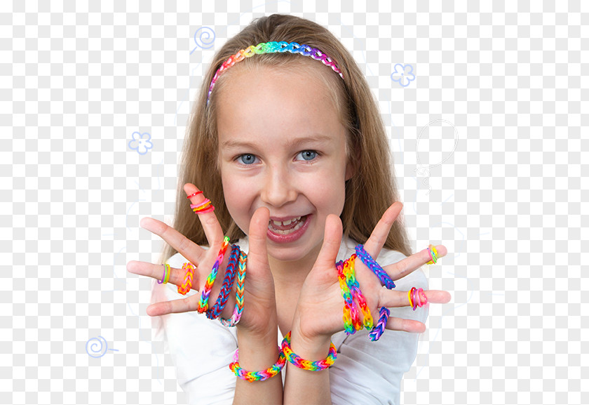 Triple Rainbow Loom Rubber Bands Stock Photography Bracelet PNG