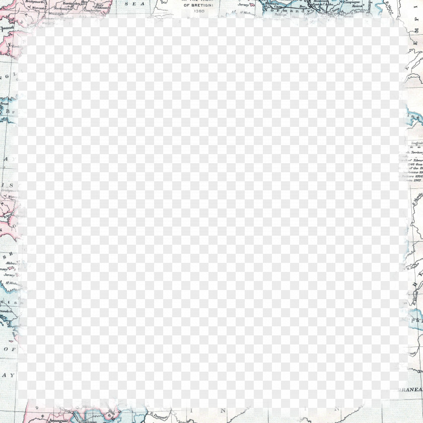 World Map Frame Square, Inc. Pattern PNG