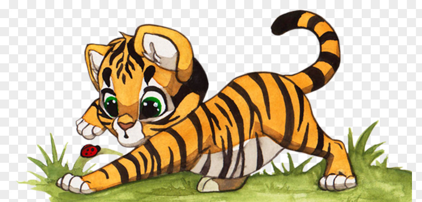 Cute Little Tiger Download Computer File PNG