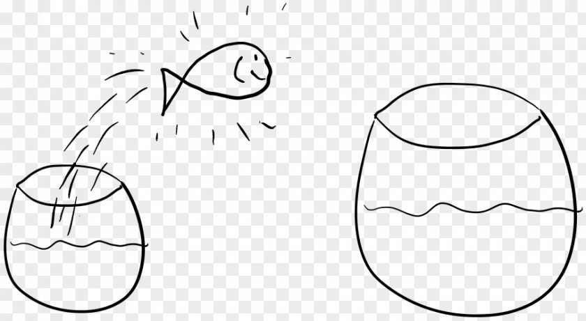 Fish Jumping Drawing Line Art Eye Clip PNG