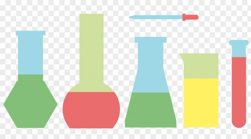 Flat And Bottles Chemistry Experiment Design PNG