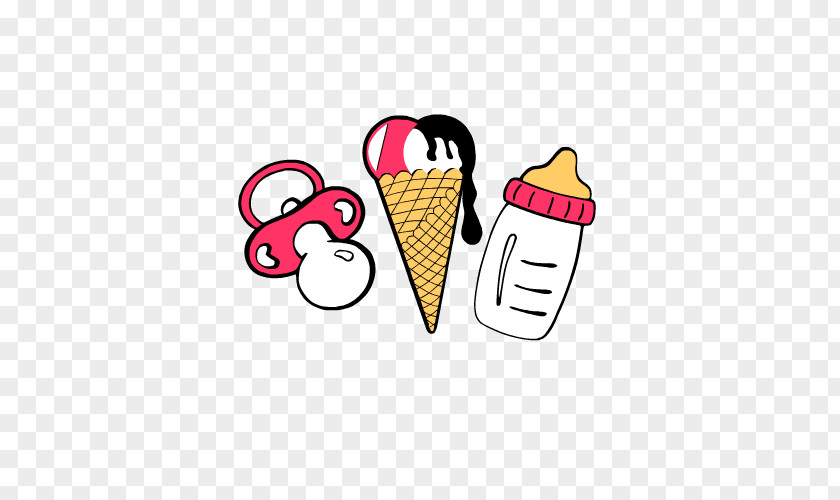 Line Ice Cream Cones Drawing Clip Art PNG