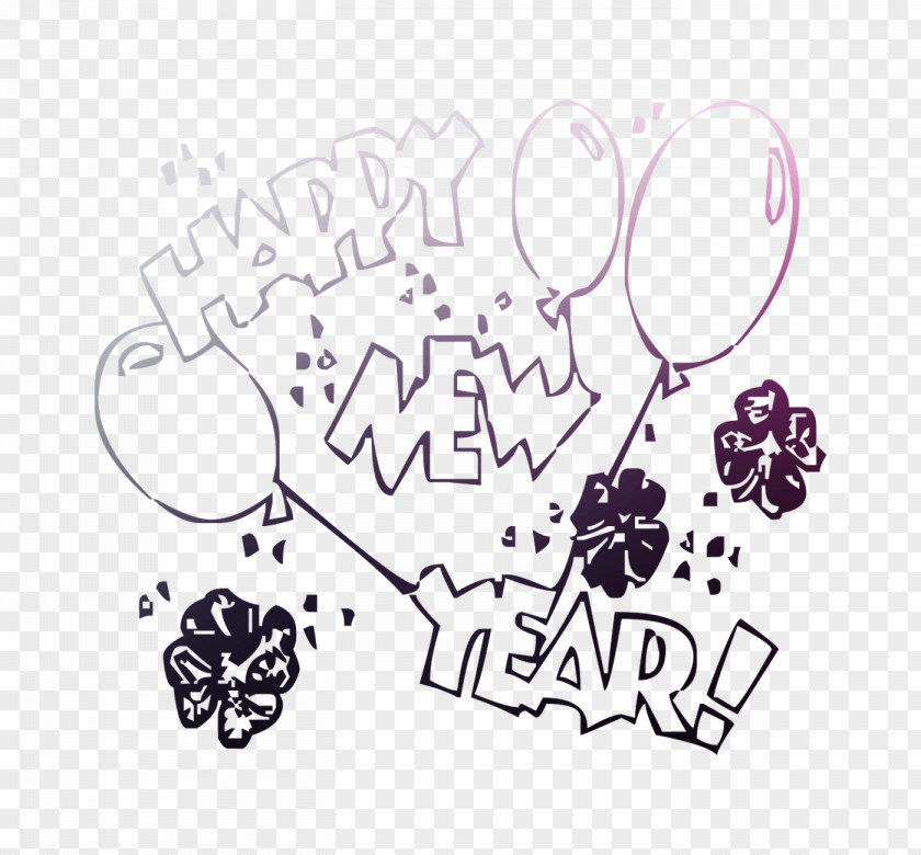 New Year's Day Coloring Book Eve Drawing PNG