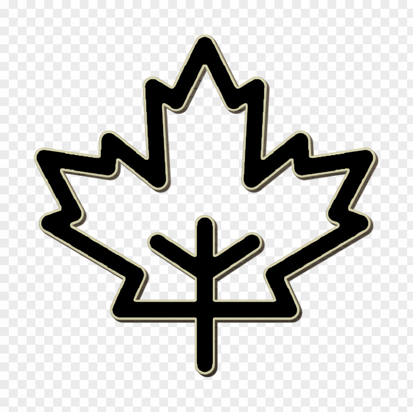 Maple Leaf Icon Autumn Thanksgiving PNG