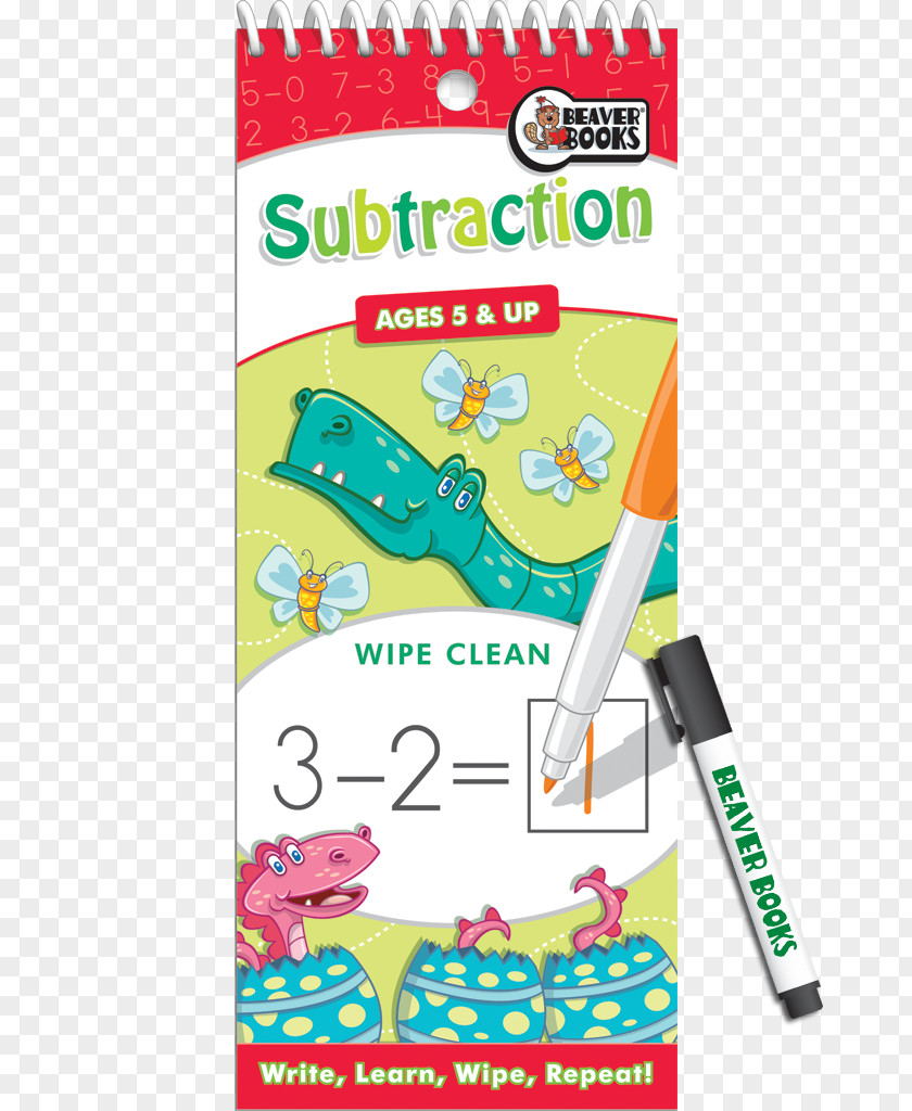 Toy Tall Wipe-clean Subtraction Book Line Font PNG