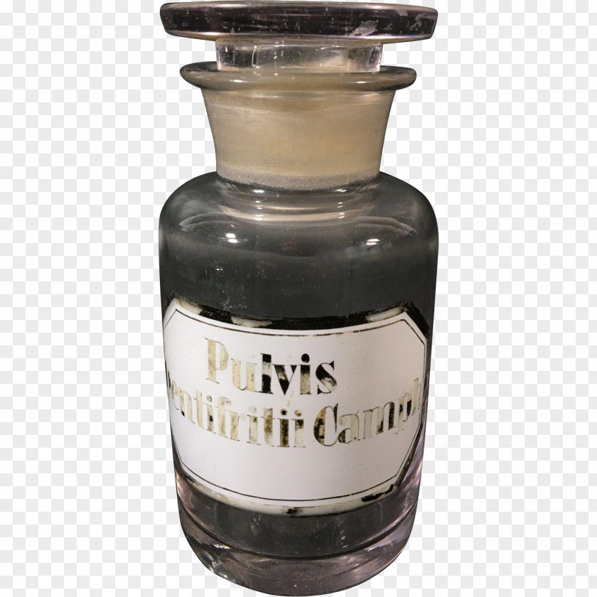 Apothecary Jar Glass Bottle Antique PNG