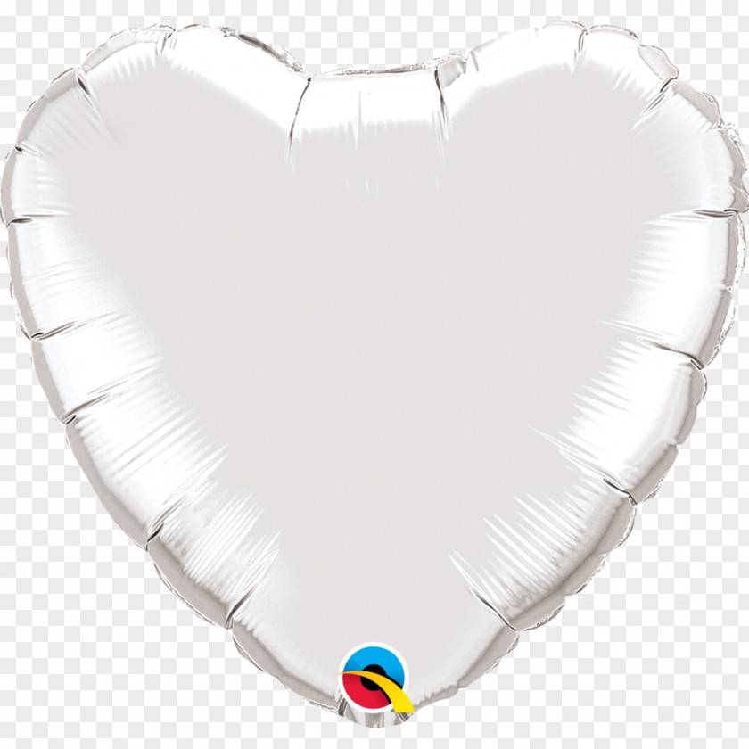 Balloon Mylar Silver Color Birthday PNG