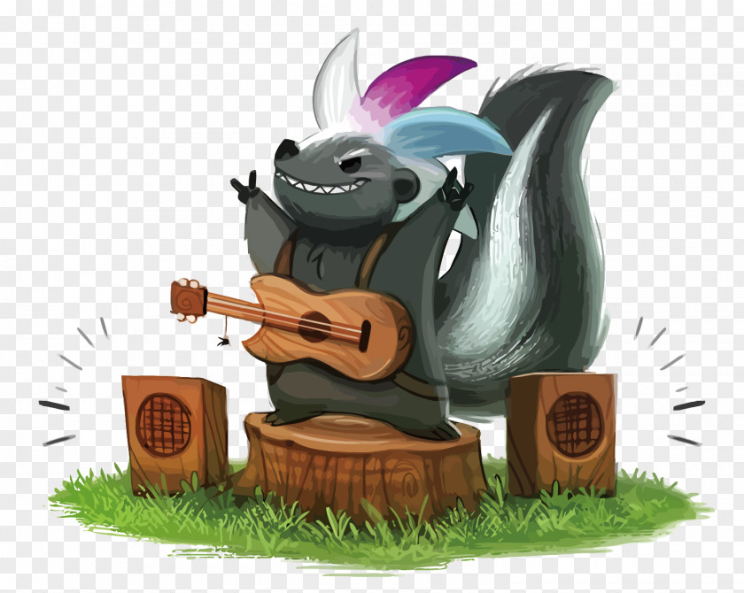 Vector Open The Skunk Of Concert DeviantArt Drawing Painting PNG