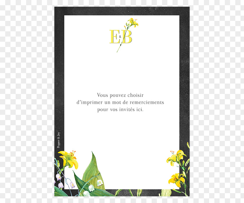 Design Floral Picture Frames Font PNG