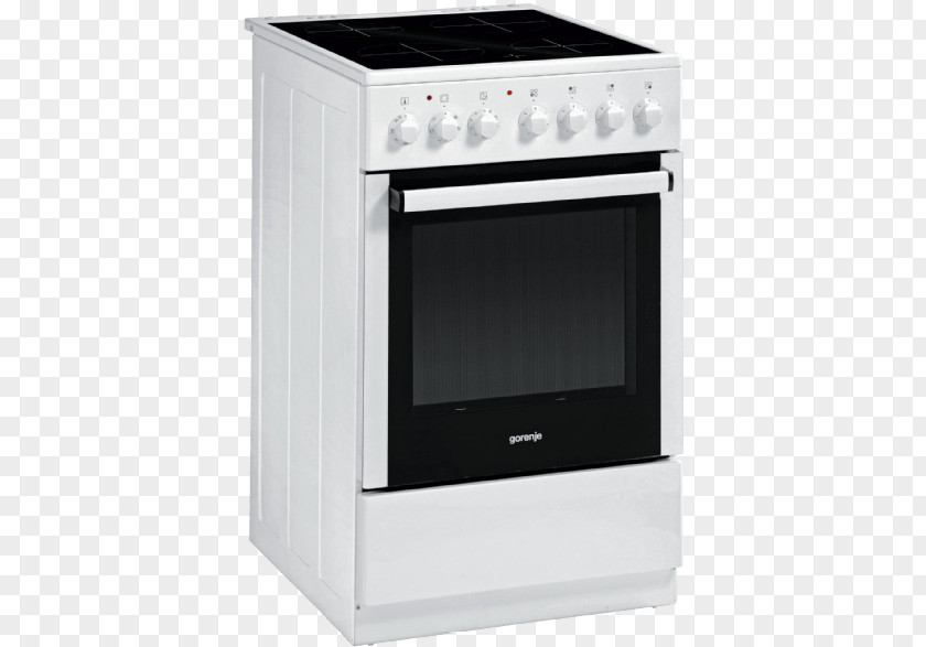 Oven Cooking Ranges Gas Stove Electric Gorenje Ec55101aw Free-standing Cooker PNG