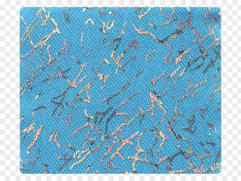 Silk Material Place Mats Turquoise Pattern PNG