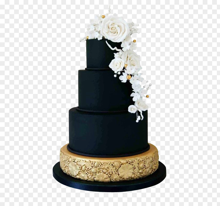 Chocolate Layer Cake Rose Wedding Icing Birthday Black PNG