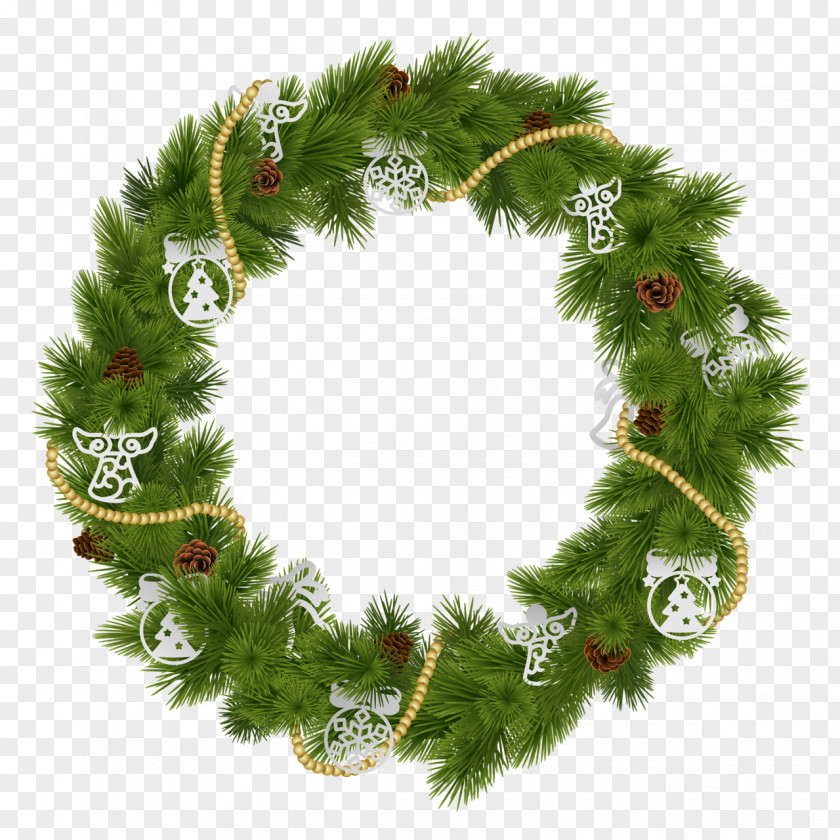 Christmas Wreath Tree Holiday New Year PNG