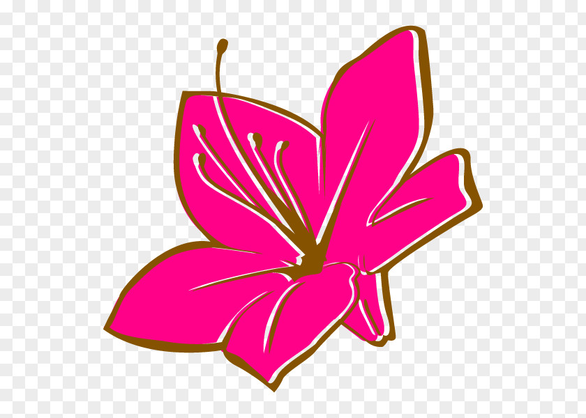 Clip Art Leaf Petal Cut Flowers Pink M PNG