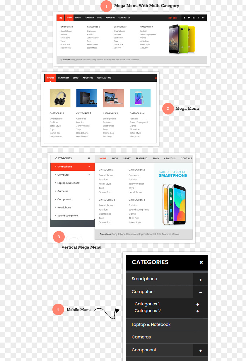 Device Sale Flyer Responsive Web Design PrestaShop Page E-commerce Download PNG