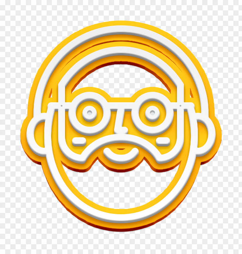 Happy People Outline Icon Man PNG